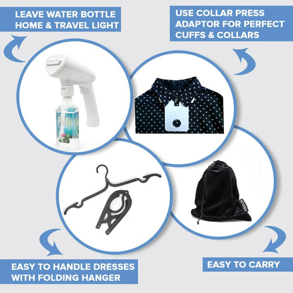 SteamEase – Handdampfer kompakt und leistungsstark für zu Hause und auf Reisen