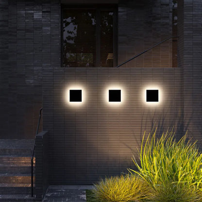 Wandleuchte Modern Schwarz Außen LED Lampe