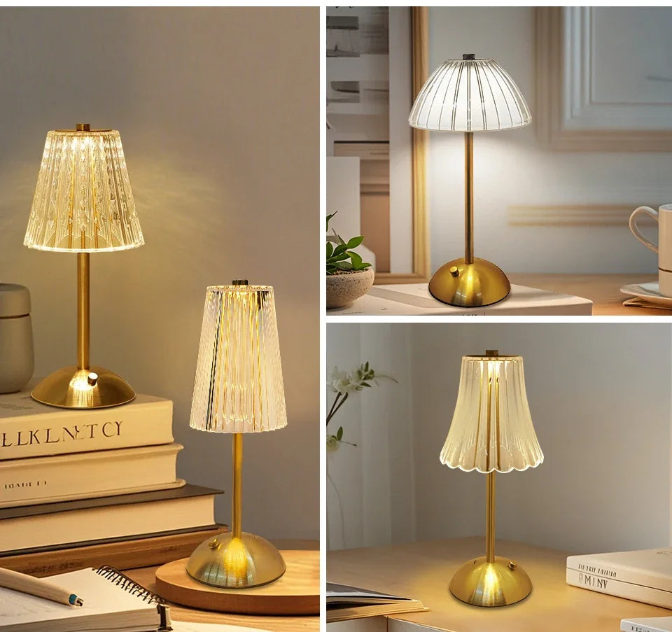 Éclat Cristal - Luxuriöse Kabelgebundene Tischlampe