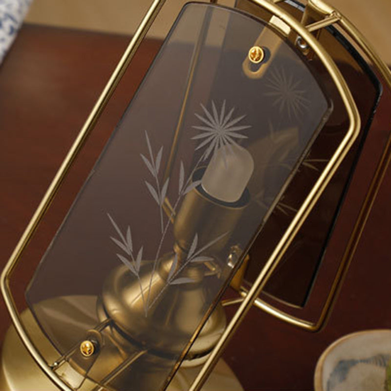 Garduru - Zeitlose Vintage Tischlampe mit Acryl-Lampenschirm und Hochwertigem Design