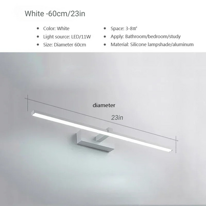 Moderner Aluminium LED Badezimmerspiegel Wandlampe Wandbeleuchtungseinrichtung
