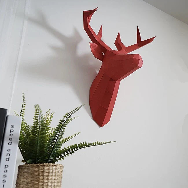 Wanddekoration -DeerHead - Hirschkopf - Dekoration