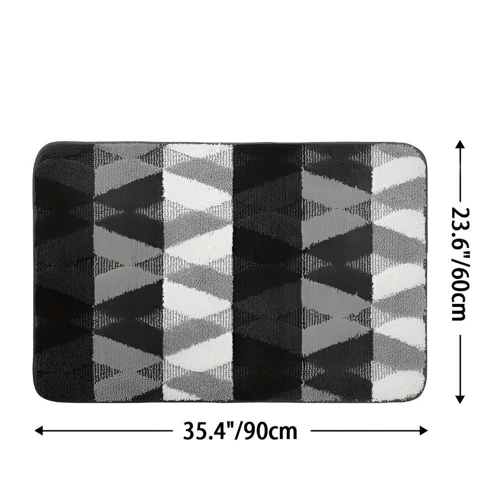 Weicher Mikrofaser Rutschfester Geometrischer Teppich