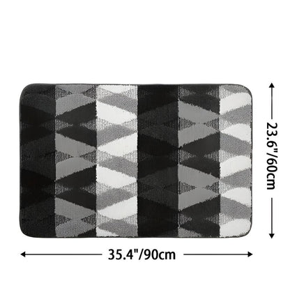 Weicher Mikrofaser Rutschfester Geometrischer Teppich
