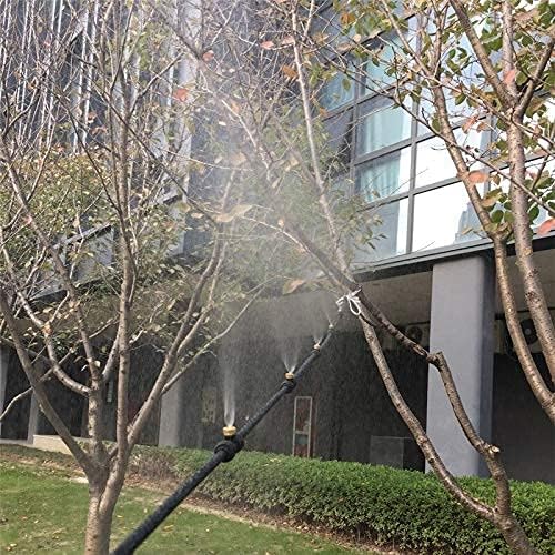 Sprühbewässerungssystem – Wasserschlauch mit Sprühdüsen für kühlende Erfrischung im Garten