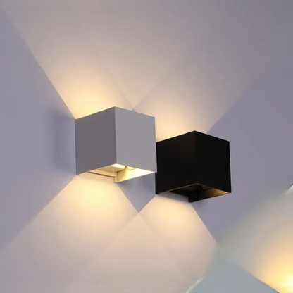 Wandleuchte Modern Schwarz Aluminium LED Wandleuchte