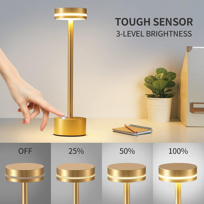 Luxora Touch Sensor LED Lampe – Dimmbar & Wiederaufladbare Kabellose Leuchte für Jeden Raum