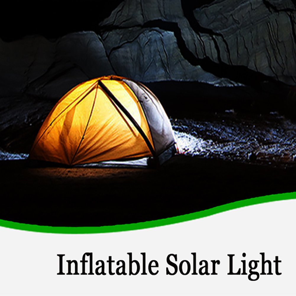 Solarlampe in Transparenter Tasche – Energiesparende LED Lampe für Garten und Außenbereich