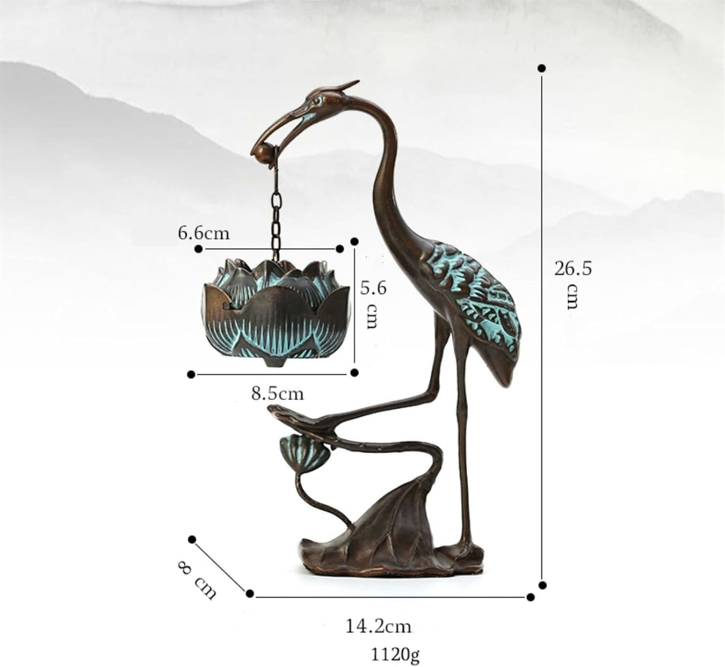 Garduru - Kranich Hanging Lotus Weihrauchbrenner | 50% RABATT