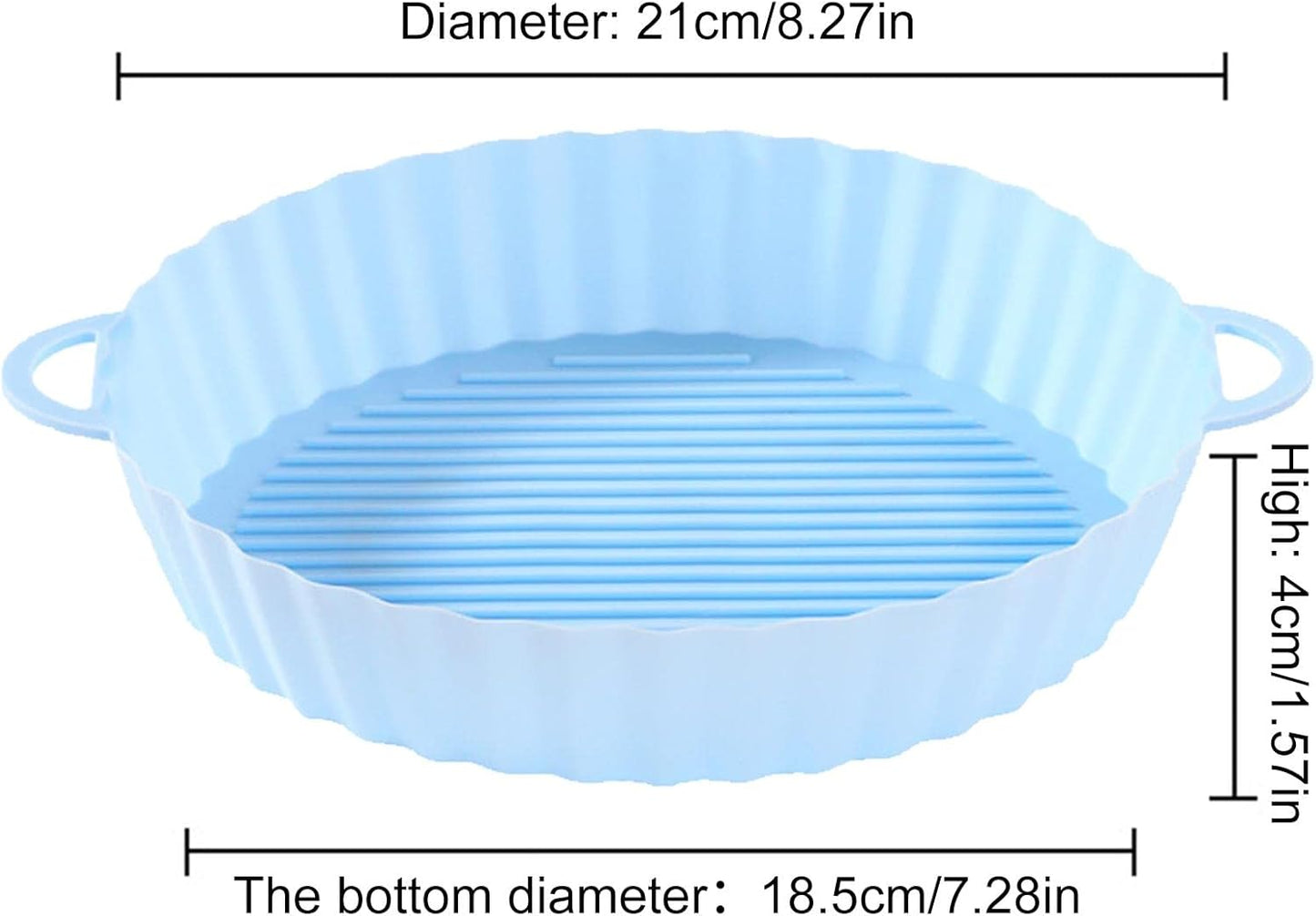 Silikon Air Fryer Einsatz – Antihaftbeschichtet, Wiederverwendbar und Leicht zu Reinigen