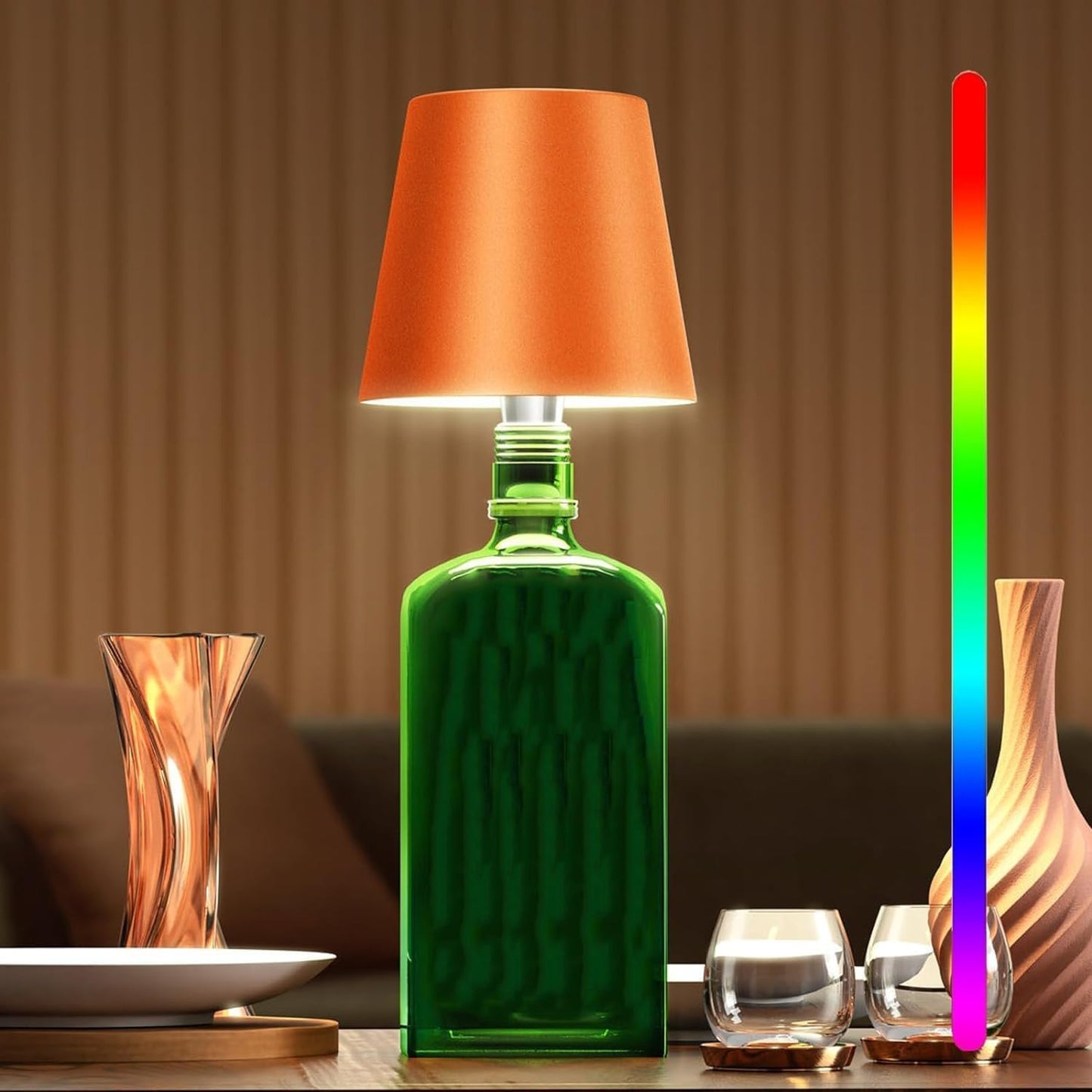 Tischlampe Flasche Stil Touch wiederaufladbares Licht