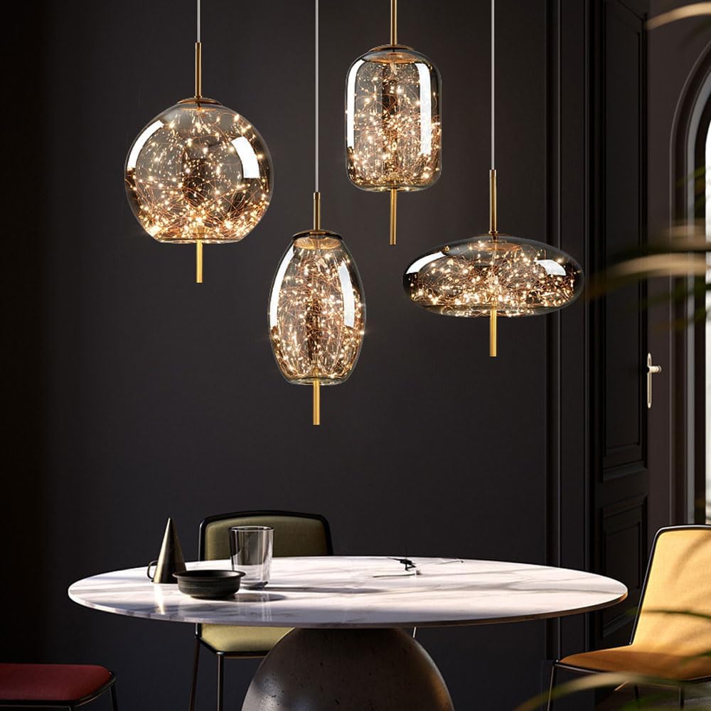 Pendelleuchte Glas Moderne LED Deckenleuchte
