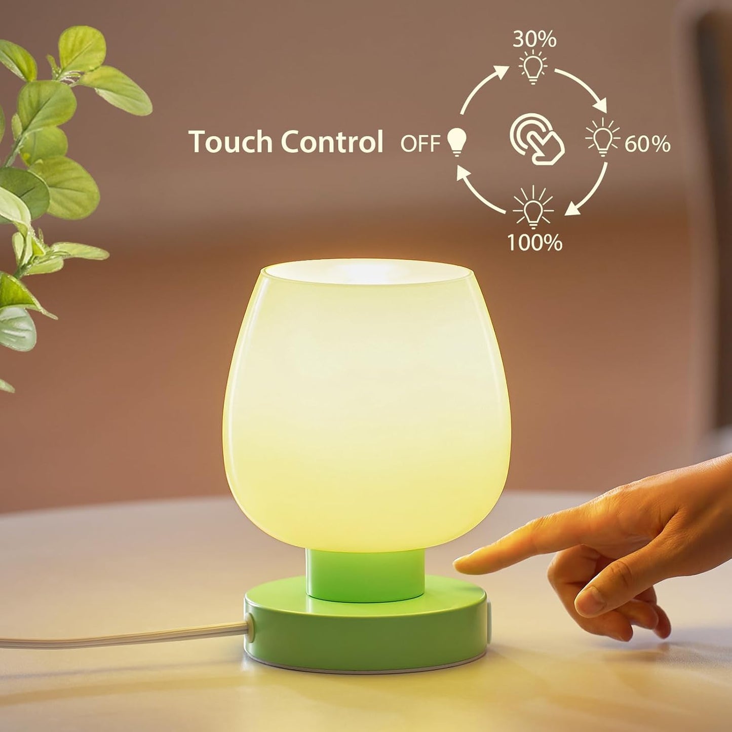 Nachttischlampen mit Touch-Funktion Set von 2
