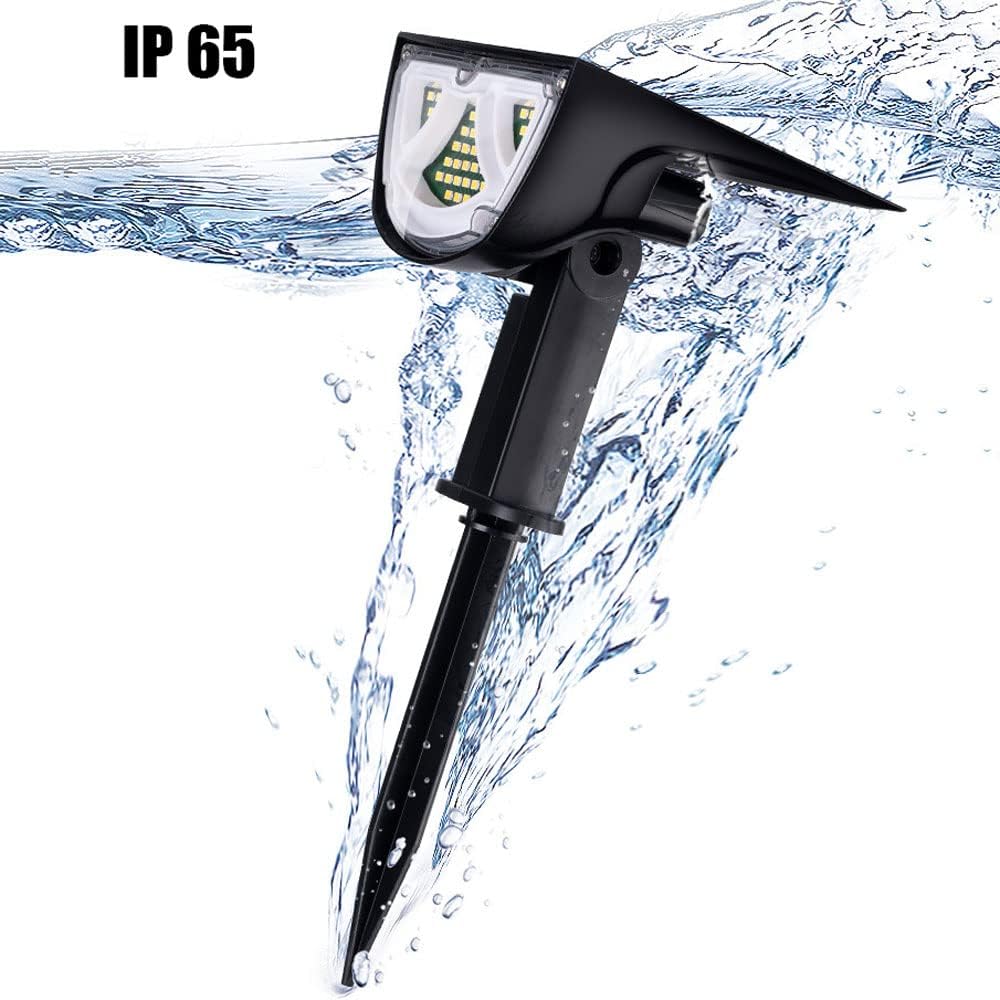 Solar LED Strahler – Außenbeleuchtung mit Solarplatte für Garten und Wege