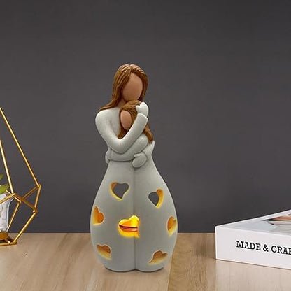 Lampe Eternal Love - Romantische und Elegante Beleuchtung aus Beige Resin