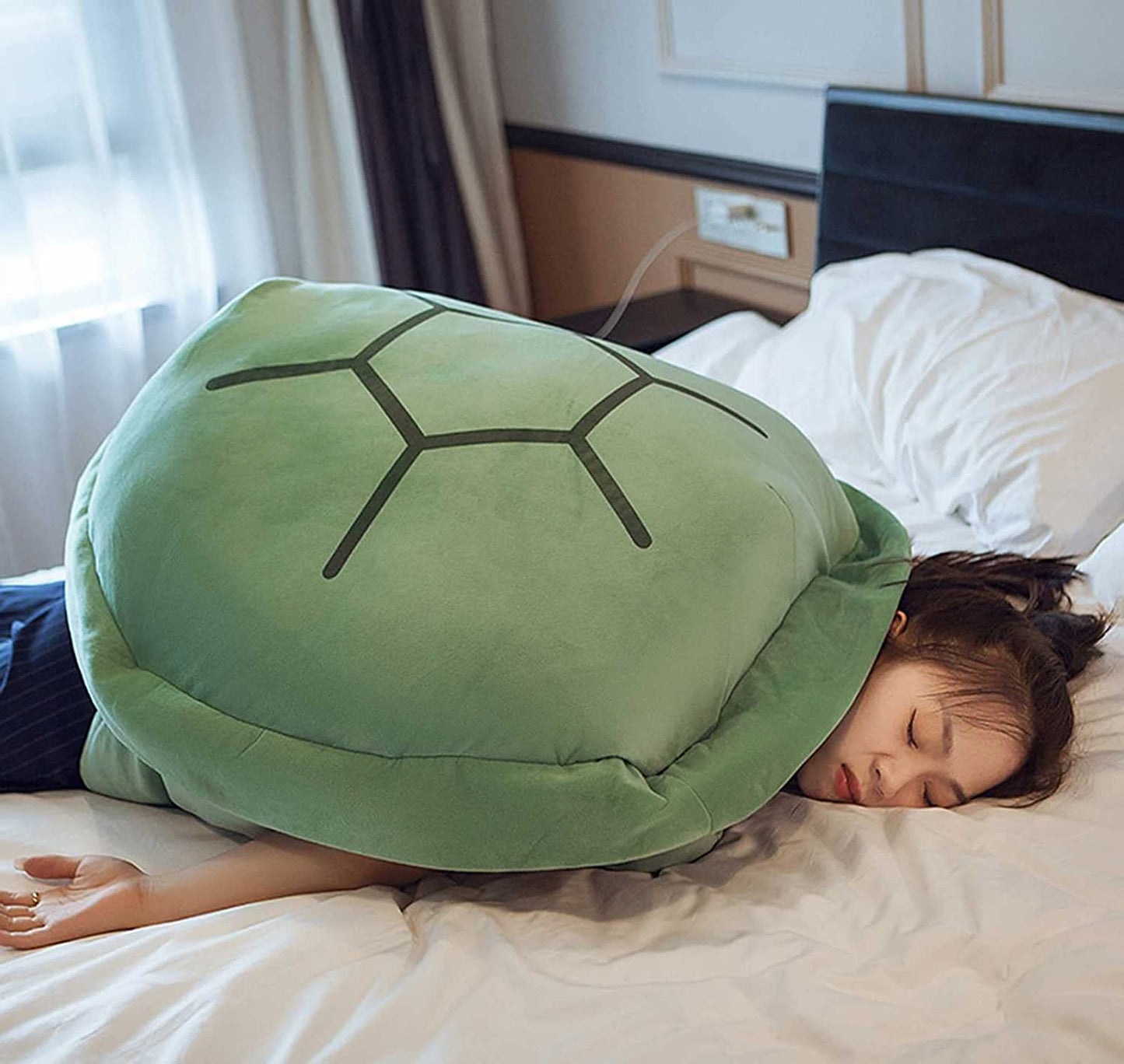Grünes Tragbares Kissen in Form eines Schildkrötenpanzers - TurtleShell™