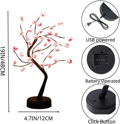 Bonsai Lampe LED Kirschblüte