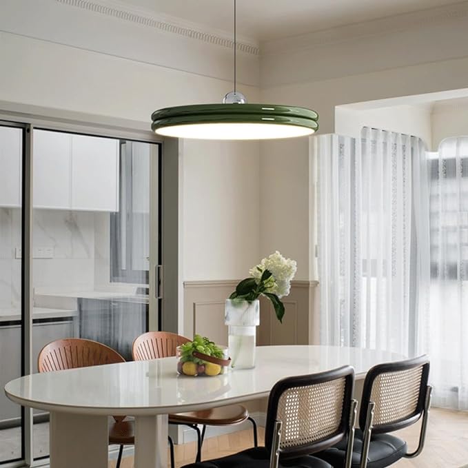 Moderne LED-Hängelampe mit Dimmfunktion und verstellbarer Kabellänge - Pendelleuchte aus Metall und Acryl