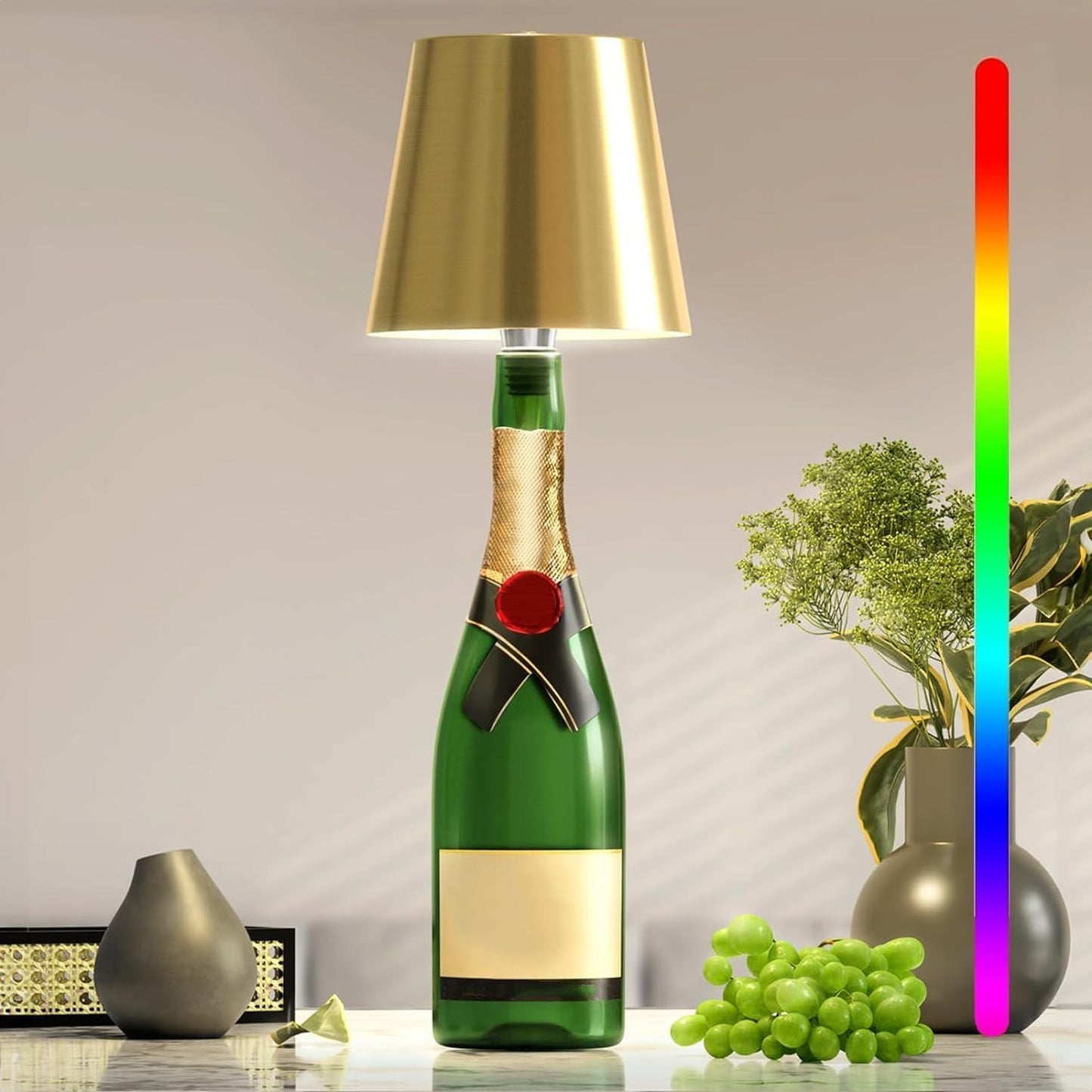 Tischlampe Flasche Stil Touch wiederaufladbares Licht