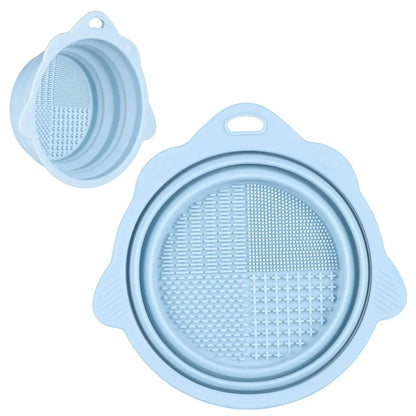 Zusammenklappbare Silikon-Make-up-Pinsel-Reinigungs-Schale