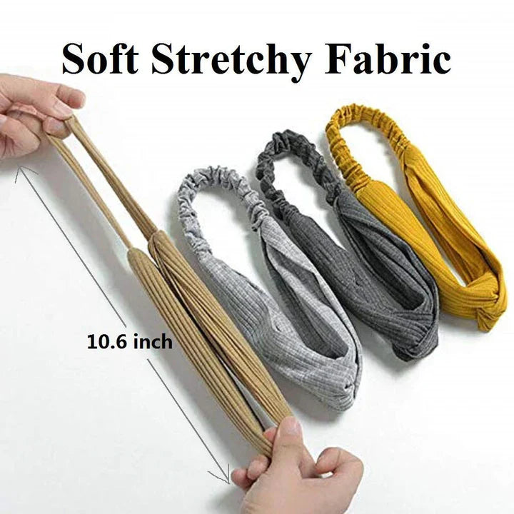 Verdrehte gerippte Haarbänder – Boho-Stil