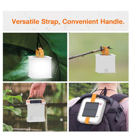 Solar LED Laterne – Tragbare, faltbare Campinglampe mit Solarbetrieb für Outdoor-Aktivitäten