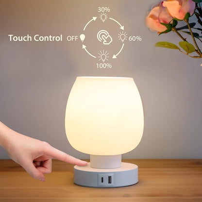 Nachttischlampen mit Touch-Funktion Set von 2