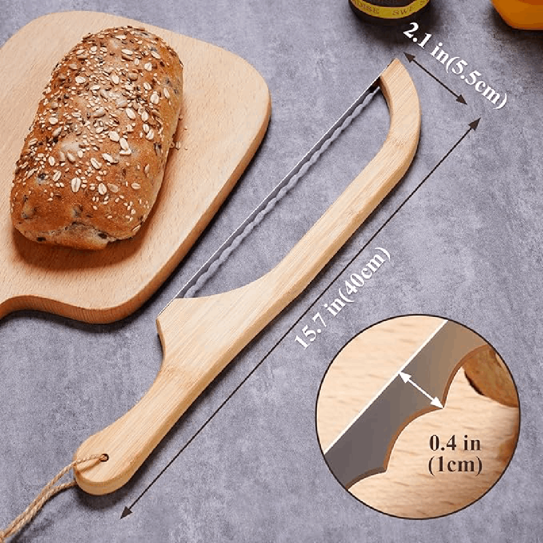 Ultimatives Artisan-Brotmesser – Gezahnte 10”-Klinge zum perfekten Schneiden von knusprigen Broten und Bagels, ergonomischer Griff