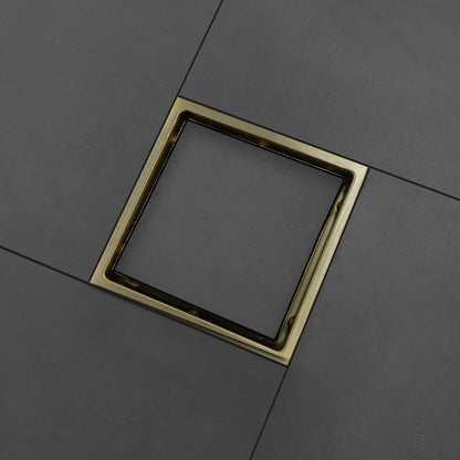 Edelstahl Quadrat Unsichtbar Eingebetteter Gitter Badezimmer Bodenablauf