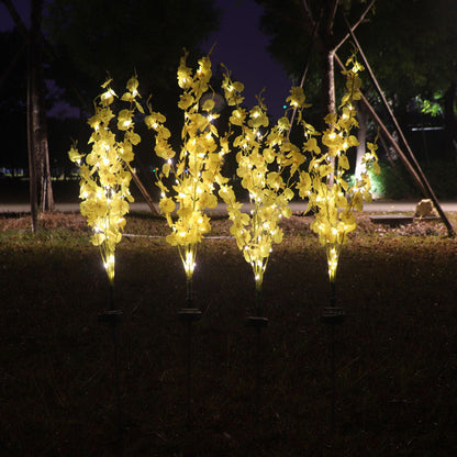 SolaraGlow - LED Solar Orchideen Gartenweg Licht