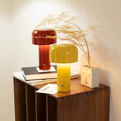 GlowMush - USB wiederaufladbare Nachttischlampe mit dimmbarem Licht