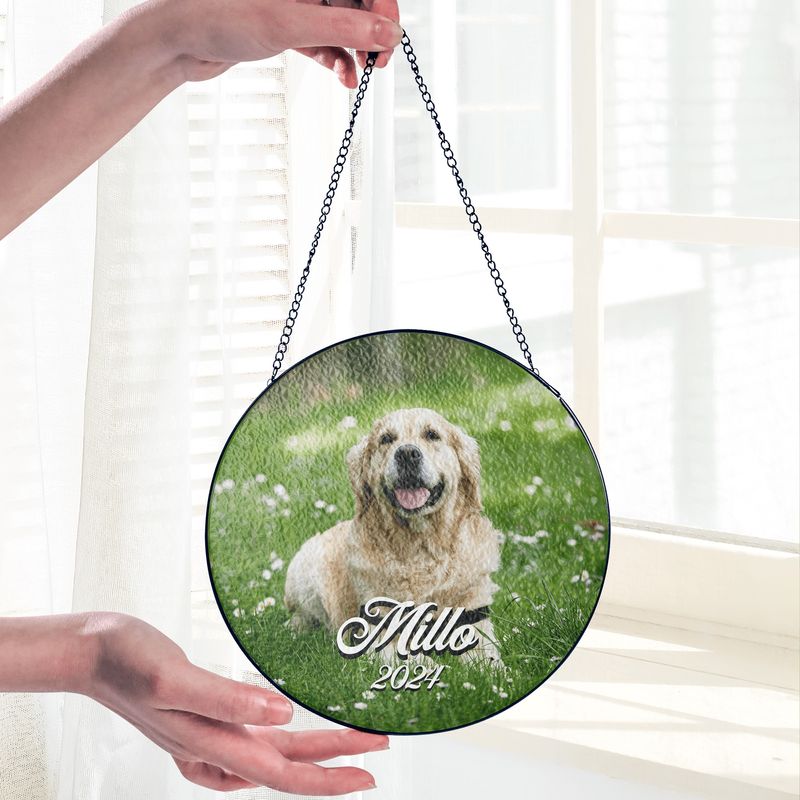 Benutzerdefinierte Hundegedenk-Sonnenfänger