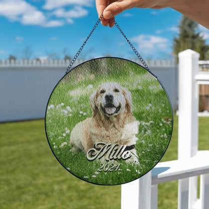 Benutzerdefinierte Hundegedenk-Sonnenfänger