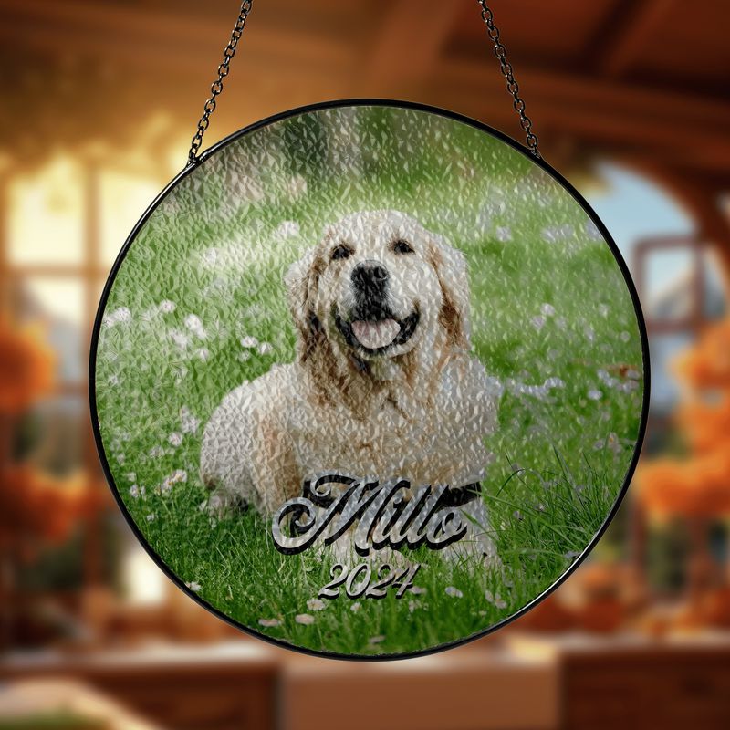 Benutzerdefinierte Hundegedenk-Sonnenfänger