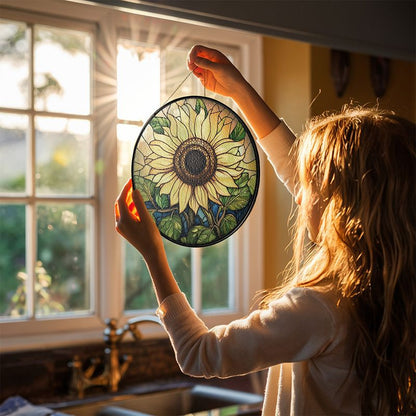 Sonnenblumen-Glas-Mosaik-Fensterfänger