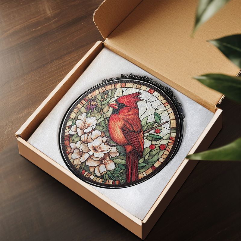 Cardinal Buntglas Sonnenfänger