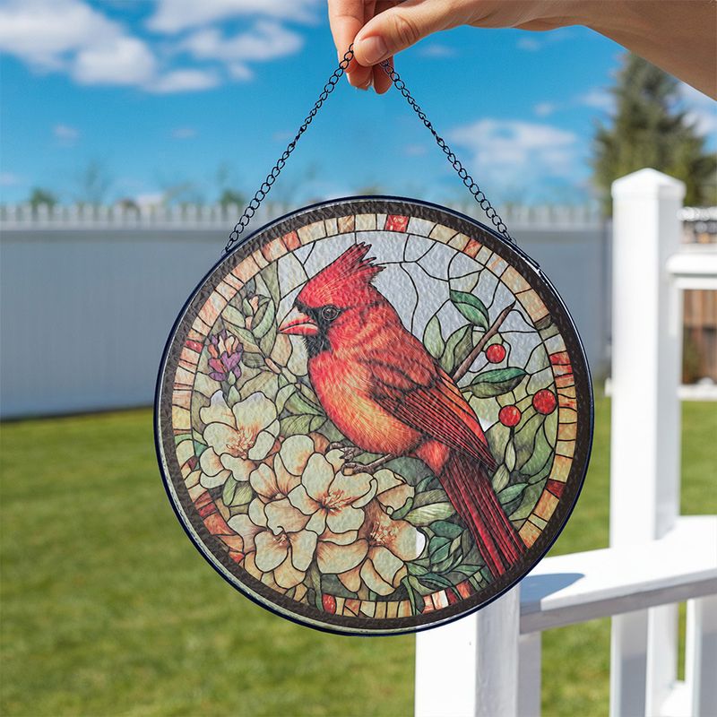 Cardinal Buntglas Sonnenfänger