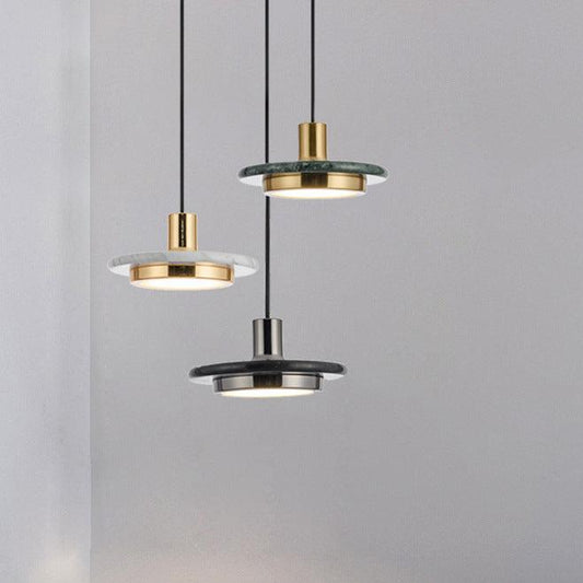 Moderner minimalistischer Marmorlampenanhänger für Home- und Bürodekor