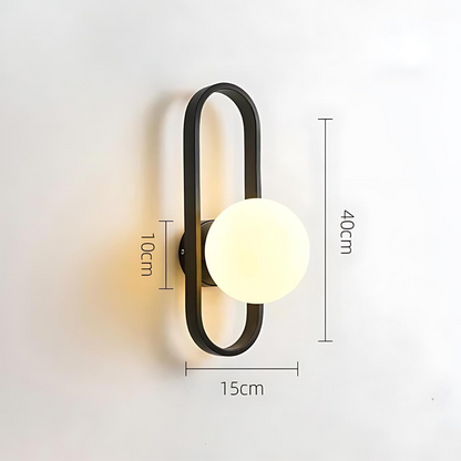 Wandleuchte Camille – Elegante LED-Lampe aus satinierte Glas für eine moderne Beleuchtung