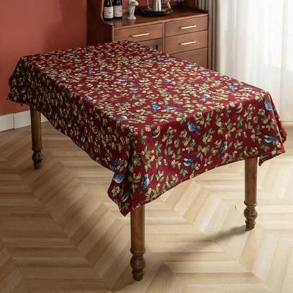 Üppiges Erbe Blumen- & Vogel-Tischdecke