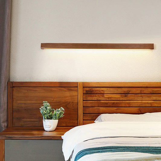 Moderne Holz-LED-Wandleuchte