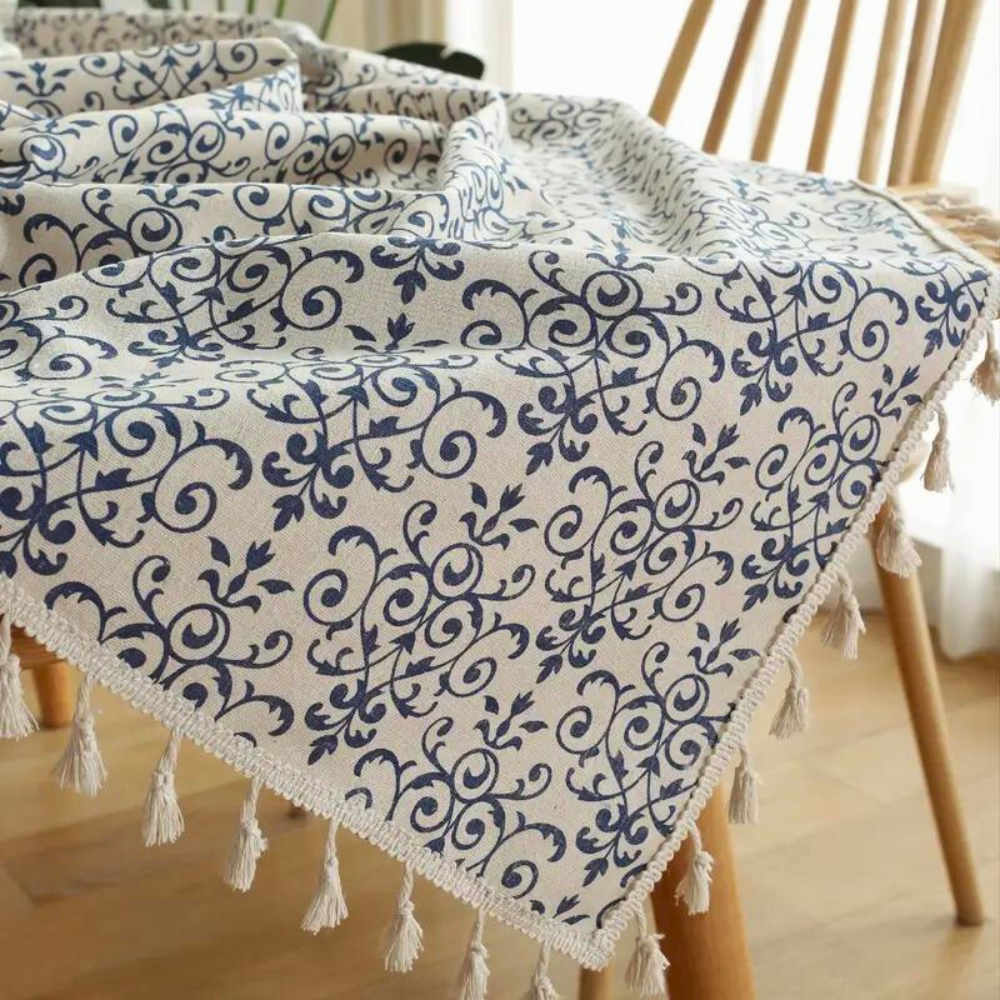 Cottage Chic gemusterte Tischdecke