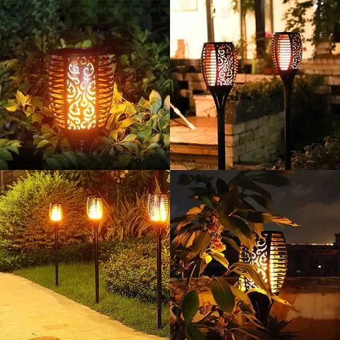 Garduru Flammenfackel Licht – Flackernde LED Gartenlampe