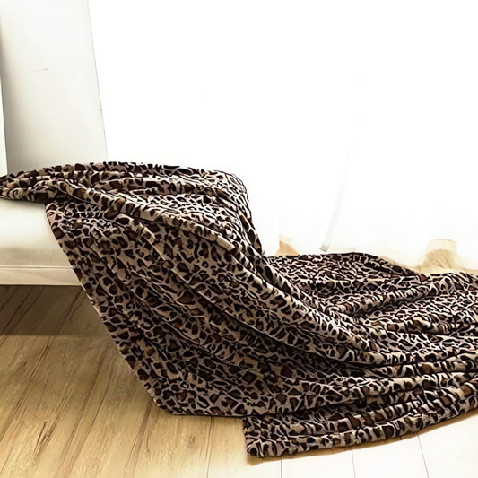 Wild Eleganz Leopardenmuster Decke
