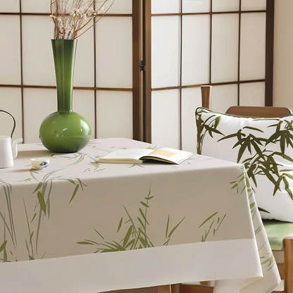 Elegante pastorale Bambus Zen Tischdecke