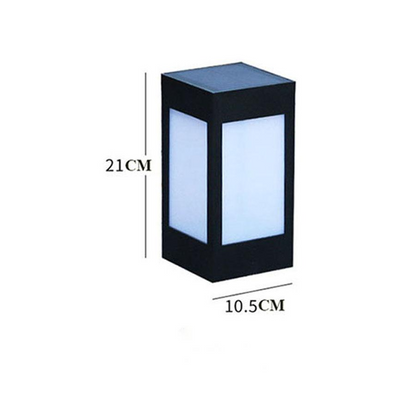 Solar LED Gartenlaterne im Quadrat-Design – Dekorative Außenbeleuchtung für Wege und Terrasse