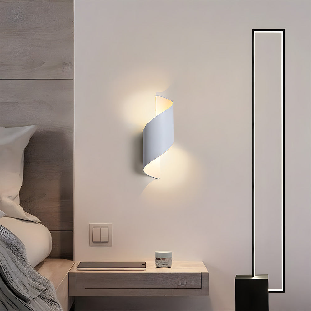 LED-Wandlampe mit minimalistischem Aluminiumdesign