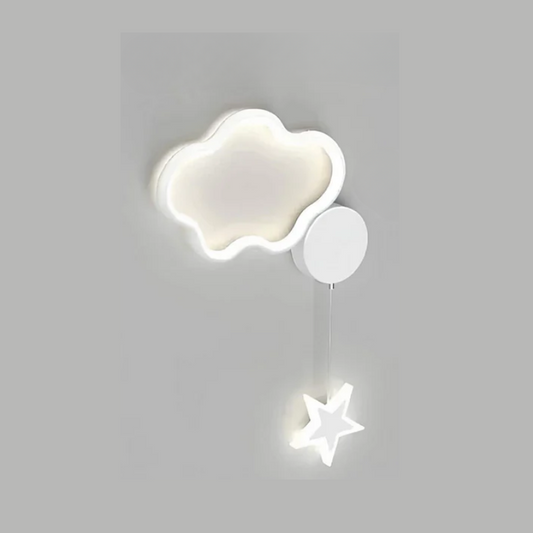 Garduru - Fantastische Wandlampe mit Wolken, Sternen und Mond für eine beruhigende Atmosphäre