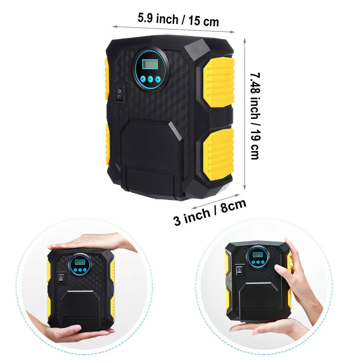 Tragbarer 12V Luftkompressor – Reifenpumpe für Auto & Camping