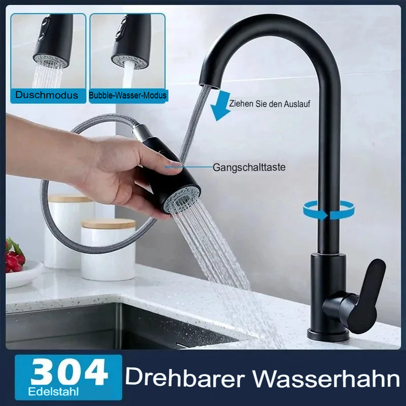 Küchenarmatur mit ausziehbarem Auslauf